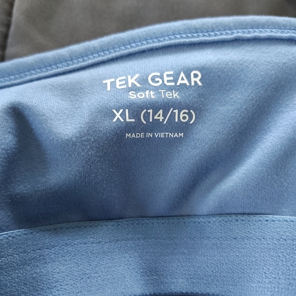 Girls Tek Gear Blue Cinch front Flare Unitard Jumpsuit XL - Picture 9 of 12